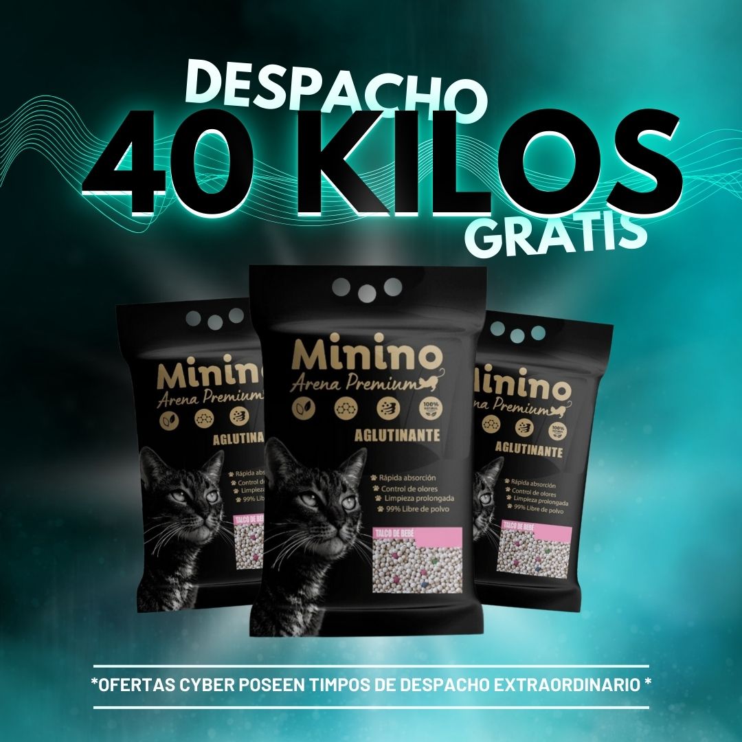 40 Kilos Arena Minino Premium + Despacho gratis