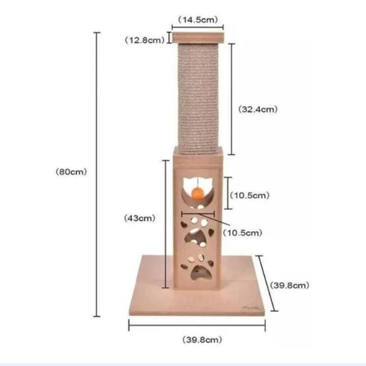 Torre Rascadora Interactiva 80 cm