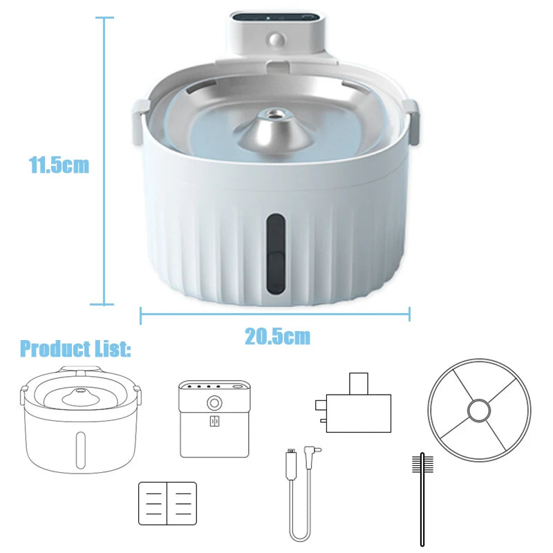 Fuente de Agua con Sensor de Movimiento